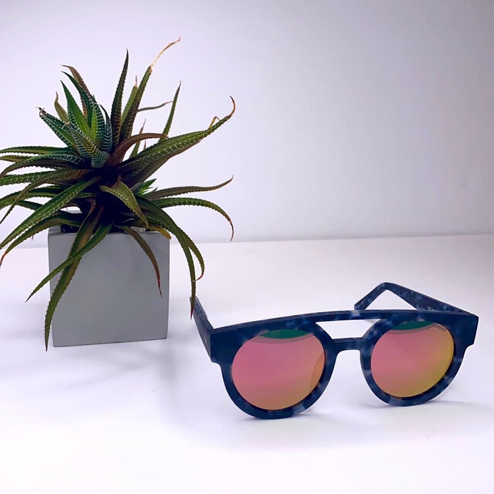 KOMONO Dreyfuss Sunglasses New Matte Indigo Demi - Picture 15 of 15